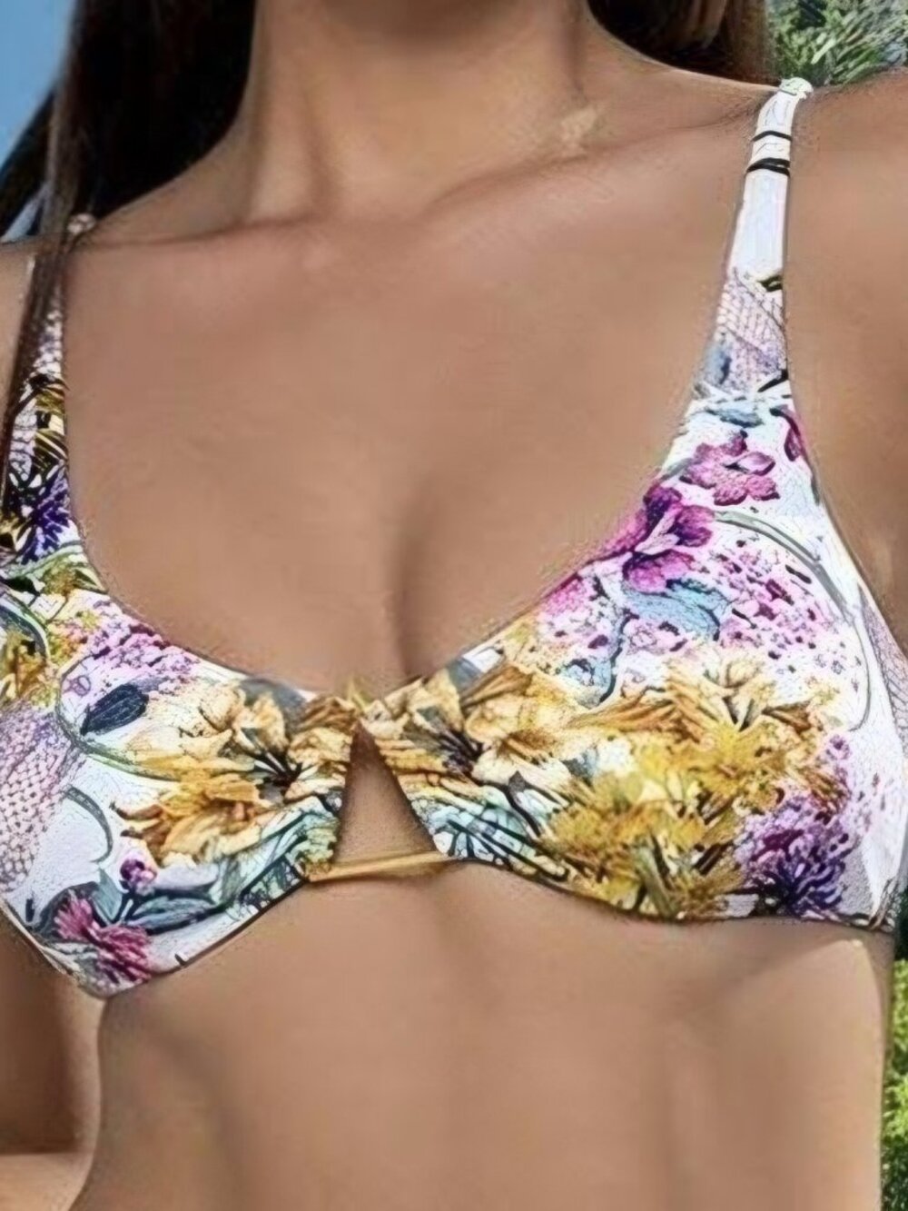 Swiminista Bikini Top Women's XS Swim Tropical Flirty Christian Lacroix  NWT